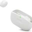 JBL Vibe Buds 2 - True Wireless Noise Cancelling Earbuds Pure Bass Sound & Smart Ambient Technology, 4mics for Crisp, Clear Calls, up to 40Hrs of Playback, IP54 Dust & Water Resistant (White)