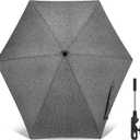 Chair Umbrella with Universal Clamp, 78cm UPF 50+ UV Protection Sun Umbrella, 360 Adjustable Clip-On Shade for Stroller, Beach Chair, Patio, Camping Chair, Wheelchair