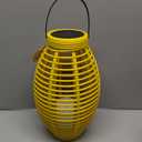 LED Lantern with LED Candle , Garden Lantern for Outdoors, Solar Lights for Outdoors, Includes Solar Module and Battery, Party Decoration