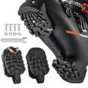 Mellbree Ski Boot Cat Tracks, Adjustable Skiboot Sole Protection Cleats for Men Women to Prevent Boot Sole From Being Bumped or Scratched Anti Drop & Slip When Skier Walks on Ice Snow or Climbs Slopes