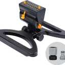 Melnor 65131AMZ MiniMax Turbo Oscillator Sprinkler, 4000 sq. ft., 4Way Adjustable, Quick Connect Bundle, Black, Yellow Sled Base