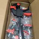 2pcs 12" and 4pcs 6" Bar Clamps and 4pcs 6" Spring Clamps for Woodworking, Quick Release F Clamp with 150lbs Load Limit