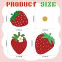 4 Pcs Large Strawberry Birthday Cardboard Cutouts Strawberry Baby Shower Backdrop Party Decorations for Lawn Yard Signs Summer Fruit Themed Party Supplies Photo Booth Props