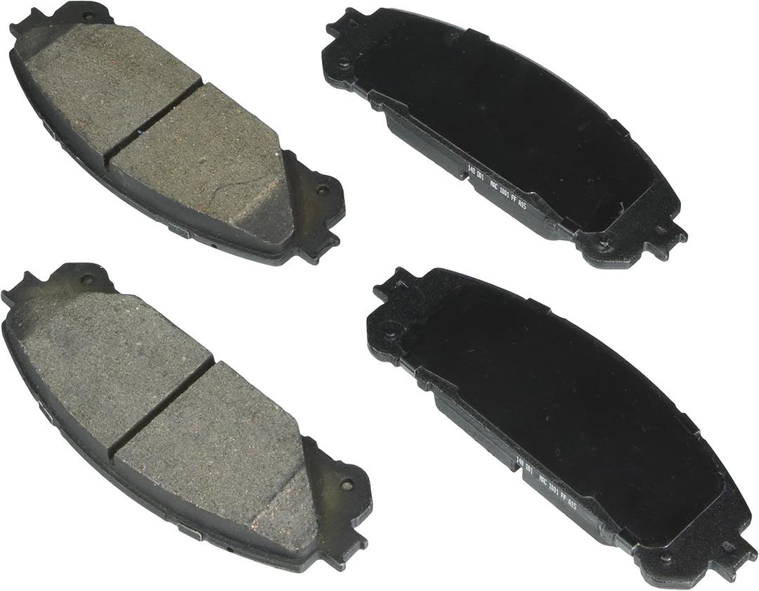 BOSCH BE1324H Blue Ceramic Disc Brake Pad Set w/Hardware - Compatible with Select Lexus NX200t, NX250, NX300/300h, NX350/350h, RX350/350L, RX450h; Toyota Camry, Highlander, RAV4, Sienna + More; FRONT