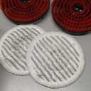 4Pack Brush for Shark Steam Mop S7000 S7001 S7020 S7005 S8021 S8001 Replacement Brush Head and Scrub Pad Abrasive Polishing Pad (Compatible only with Shark; not Compatible with Other Brands)