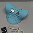 Neck Massager Pillow, Portable Neck Stretcher with Heat, 3 Adjustable Modes for Deep Tissue Pain Relief, 26 Angle Cervical Traction Device for Shoulder, Back (8.4*7.9*4.3 Inch, Blue)