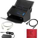 IX500 Fujitsu Scansnap Receipt Scanner for Mac & PC - USB High Speed Cloud Enabled Document, Photo Scanners - ADF with Duplex Scanning - Comes with 16v, USB 3.0 Cable 