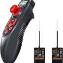 HOTRC DS-600 6CH 2.4GHz RC Transmitter and Receiver Remote Controller with DS 600 PWM 6 Channel Receiver for RC Boat (w/ 2 receiver)