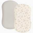 Muslin Baby Lounger Cover 2 Pack, Soft Breathable Newborn Lounger Pillow Cover for Boys Girls Infant