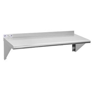 Hally Stainless Steel Shelf 14 x 36 Inches, 300 lb, Commercial Wall Mount Floating Shelving for Restaurant, Kitchen, Home and Hotel (Without Hooks)