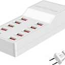 MaxLax USB Charger Station,10-Port 50W/10A Multiple USB Charging Station with Smart IC Technology,Multi Ports Charger Charging for SmartphonesTabletsand Other Devices.
