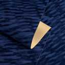 YENHOME 30"X118" Self Adhesive Blue Felt Fabric Wallpaper Peel and Stick Vintage Velvet Peel and Stick Wallpaper Textured Blue Felt Wall Paper for Bedroom Cabinet Contact Paper Velvet Flocking Liner