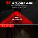 3 x Bike Tail Light, 10 Replaceable LED Strips,6 Modes, Waterproof led Bike Tail Light. Fits Mountain & Road Bikes for Adults & Kids