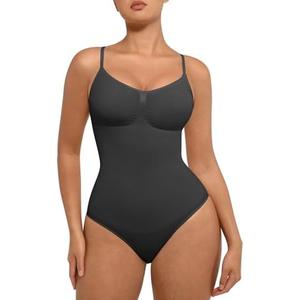 FeelinGirl Shapewear Bodysuit for Women Tummy Control Seamless Sculpting Full Body Shaper Snatched Waist Bodysuit XL