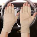 Maxdot Sun Gloves for Women UV Protection Fingerless Non Slip Sunscreen Driving Gloves for Summer Outdoor