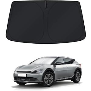KUST Windshield Sun Shade for Kia EV6 2022 2023 2024 2025 Window Accessories Shade Sun Cover Foldable Block UV Rays Keep Car Cooler
