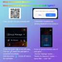 RGB Outdoor Wall Light with Remote & App Control,Bluetooth, 2pcs-24in
