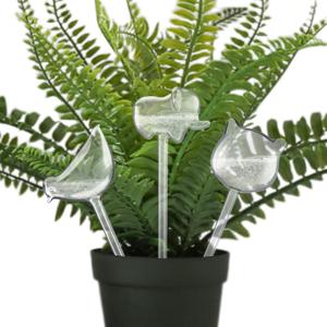 Retisee 3 Pack Self Plants Watering Globes for Indoor & Outdoor Plants Plastic Watering Globes Spikes Automatic Irrigation Planter Insert System Waterer Bulbs(Bird,Cat and Elephant)