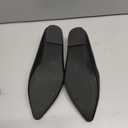 FEVERSOLE Women's Loafer Flat Pointed Fashion Slip On Comfort Driving Office Shoes (7, Grain Pu Black)