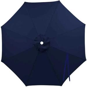 Patio Umbrella Replacement Canopy 6.6ft/7.5ft/9ft/10ft Fade Resistant Fabric Market Top Cover Outdoor Cover for 6-Rib/8-Rib Heavy Duty for Garden, Backyard, Pool