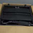 Collapsible Wagon Cart Foldable Beach Wagon with All-Terrain Wheels - 380 LBS Heavy Duty Grocery Cart for Shopping, Beach, Camping, Sports, Garden (Black)