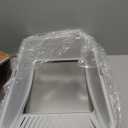 Stainless Steel Litter Box | XL Enclosed Cat Litter Boxes with Lid for Big Cats | High Sided, Anti-Urine Leakage | Non-Stick Bottom & Includes Litter Mat & Metal Scoop (Silver Gray)