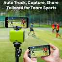 XbotGo Chameleon AI Auto Sports Action Camera - 4K 60FPS Soccer Camera and Basketball Tracking Camera for Team Sports, Live Streaming, No Subscription, Works with iOS & Android (Lava Graphite)