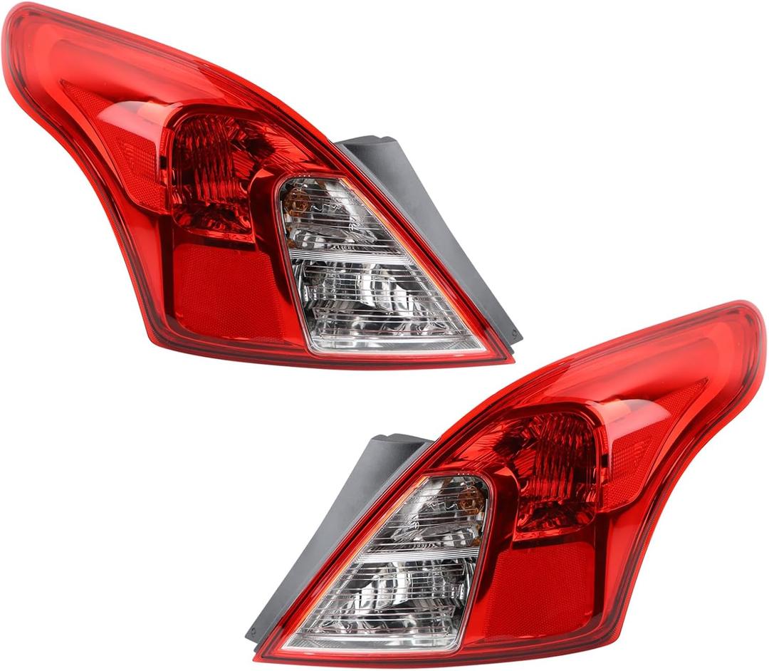Tail Light Assembly Fit for 2012-2019 Nissan Versa Sedan Rear Lamp Left Driver and Right Passenger Side Rear Lights
