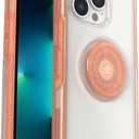 OtterBox + Pop Symmetry Series Case for iPhone 13 PRO (NOT 13/13 Mini/13 Pro Max) Non-Retail Packaging - Day Trip (Melondramatic (Clear/Orange))