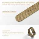 Watch Bands - Thick Premium Military Ballistic Nylon Style Strap With Heavy Silver Stainless Steel Buckle - Choice of Width - 18mm, 20mm, 22mm or 24mm (Khaki)