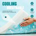 3 Inch Mattress Toppers Memory Foam Cooling Gel Infused for Enhanced Comfort, CertiPUR-US Certified Breathable Bed Topper Pad with Support for Sleeper Sofa Couch RV Camper, Full
