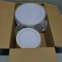 I00000 200 Pcs Gold Plastic Plates - Disposable Party Plates Include 100 Dinner Plate and 100 Elegant Dessert Plate Perfect for Party, Holiday, Wedding & Birthday