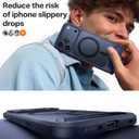 TORRAS for iPhone 17 Pro Case with Strong Magnetic & Stand, Fit for MagSafe, Mil-Grade Protection, Built-in Kickstand, Camera Control, Translucent Shockproof Slim 17 Pro Cover Ostand, Deep Blue