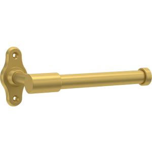 Franklin Brass Calloway (1-Pack) Toilet Paper Holder Satin Gold Euro Tissue Roll Holder Single Post Toilet Tissue Holder Wall Bathroom Accessories Bath Organization/Storage CLWY51-SG