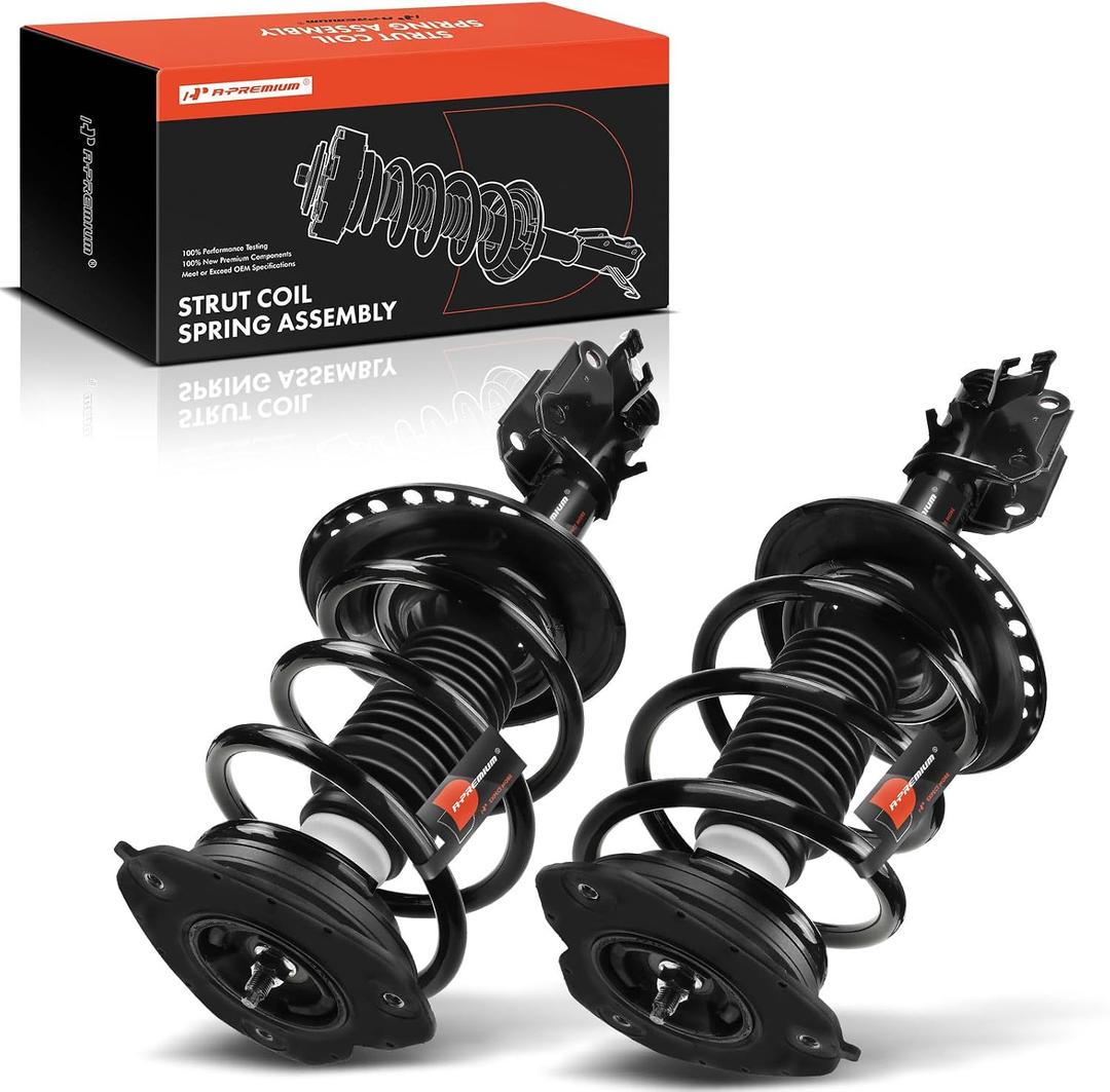 A-Premium Front Complete Strut Assemblies with Coil Springs, Set of 2 | Compatible with Nissan Altima 2007-2013