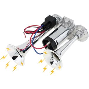 12V Air Horn for Truck, 150dB Dual Trumpets Super Loud Electric Car Air Horn Kit with Compressor for Cars Trucks Lorry Trains Boats