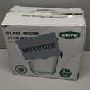 [UPGRADED LID] 6 Sets 3 Cup/24oz Borosilicate Glass Meal Prep Containers with Lids, Food Storage Bowl Jars for Soup Leftover Meal Lunch Oats Fruit Deli Salads - Microwave, Oven, Freezer Safe -BPA Free