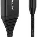 HVMLAK Aux Bluetooth 5.2 Car Adapter, USB Powered 3.5mm Jack, Handsfree Call, Music Streaming for Trucks Hi-Fi Home Stereo Systems