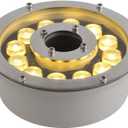 Fountain Light 12W 12V DC Warm White Waterproof Grade IP68 LED Spot Light Landscape Lighting Suitable for Fountains, Waterfalls,Pond and Grass LandNot Include 12V Transformer