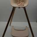 Lalo The Chair Convertible 3-in-1 High Chair for Babies & Toddlers, Dishwasher Safe Tray, Adjustable Footrest, Grapefruit