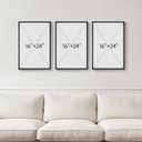 Framed Black and White Abstract Wall Art, 3 Piece Canvas Prints Paintings Artwork for Walls, Modern Minimalist Gold Beige Block Pictures for Living Room Hallway Office Wall Decor 16x24 Inch