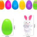 Easter Eggs Basket Stuffers 2.76'' Finger Puppet for Theme Party Favor, Egg Hunt Filler, Goodie Bag Fillers, Classroom Prize Supplies 10 Pack