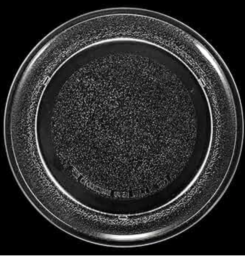 9.6" or 24.5 cm Flat Bottom Glass Microwave Turntable Plate Small Compatible for LG 3390W1A035 and Other Several Models