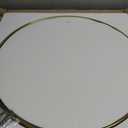 TokeShimi Brushed Gold Round Mirror 24 Inch Gold Round Vanity Bathroom Mirror for Wall Aluminum Alloy Matte Metal Frame Modern Gold Circle Mirror Fit in Minimalist Multi Style Home Decor
