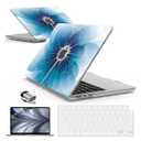 IBENZER Compatible with 2025 2024 2023 2022 MacBook Air 13 inch Case M4 A3240 M3 A3113 M2 A2681, Hardshell Case & KeyboardCover & ScreenFilm & Type-C for Mac Air 13.6, Dandelion, AT13-KK-PGY+2TC