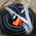 VEVOR 100 FT RV Extension Cord, 50 Amp, 125V 7500W Heavy Duty STW 6/3 + 8/1 Gauge Wire, NEMA 14-50P Male NEMA 14-50R Female Plug, with LED Indicator, Handle, 15A Adapter, for RV Trailer, ETL Listed