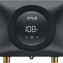 APUS Tankless Water Heater Electric 240V, 4500W Instant On Demand Hot Water Heaters, Under Sink Point of Use Water Heater, LED Digital Display, Ultra Compact for Kitchen, Bathroom, Laundry