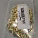 willikiva 15.3 Inche 17mm DIY Iron Flat Chain Strap Gold Handbag Chains Accessories Purse Clutches Handles Wrist Straps Replacement Straps, with Metal BucklesGold-2