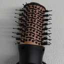 slopehill Mini Dual Voltage Hair Dryer Brush,1000 Watts Travel Hot Air Brush with European Plug, Ionic One Step Hair Dryer and Styler for Women for Home & Salon, 2 Heat & 2 Speed Settings (Black)