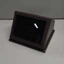 6-Slot Wooden Display Case Shadow Box with Slanted Glass Window for Sports Championship Rings - Rings Not Included